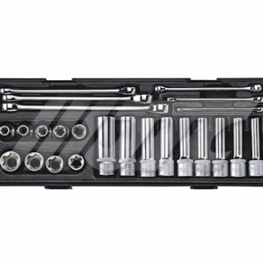 Bộ tuýt đen 6 cạnh đầu xiết ½ inch gồm 22 chi tiết JTC-K4241