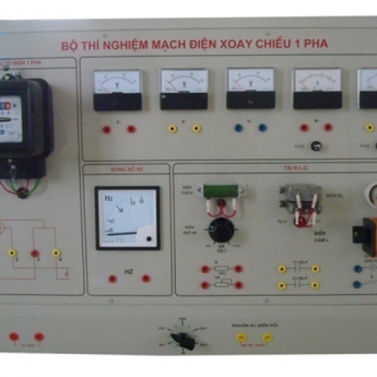 Bộ thí nghiệm mạch điện xoay chiều 1 pha