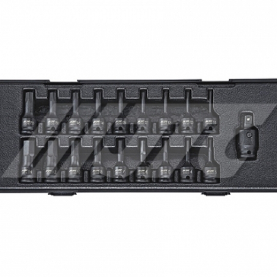 Bộ tuýt đầu lục giác – đầu lục giác hoa khế đầu xiết 3/8 inch gồm 19 chi tiết JTC-K3191